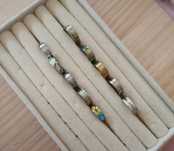 Conjunto de 10 anéis em aço inoxidável