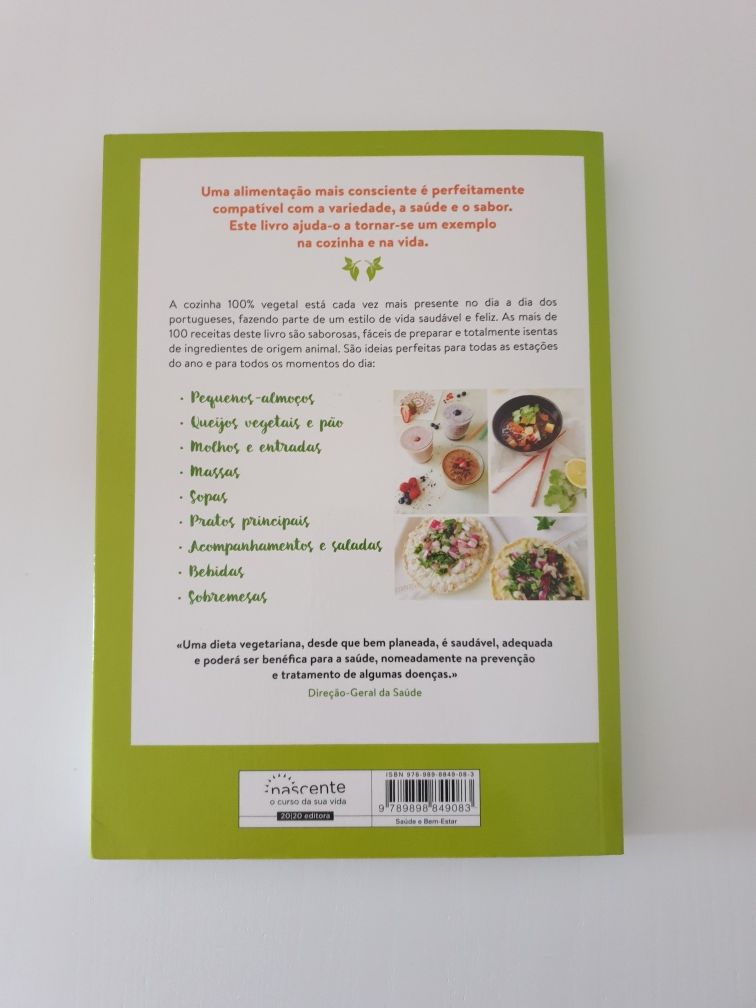 Livro Cozinha 100% vegetal e saudável (NOVO)