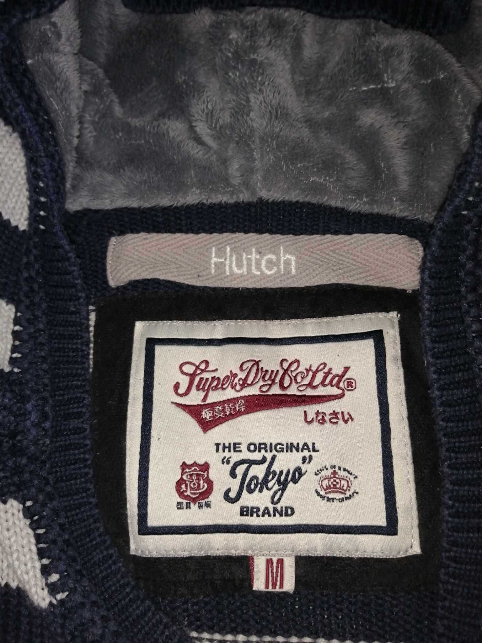 SUPERDRY HUTCH Sweter Damski M Kaptur Kangurka Oryginalny 100%