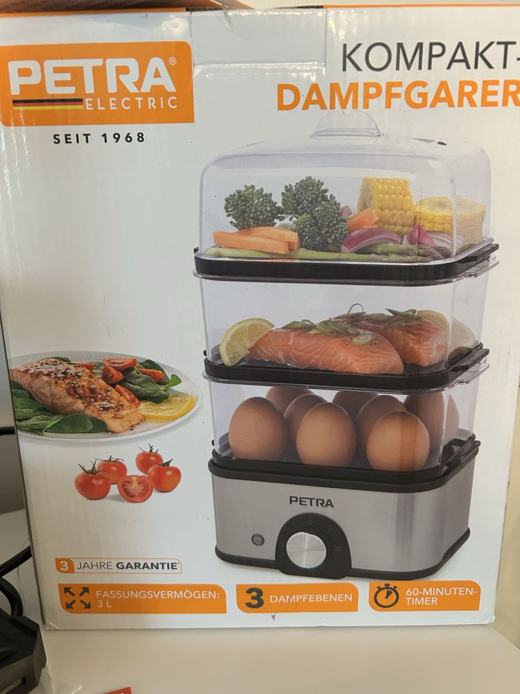 Parowar z jajowarem marki Petra 500W