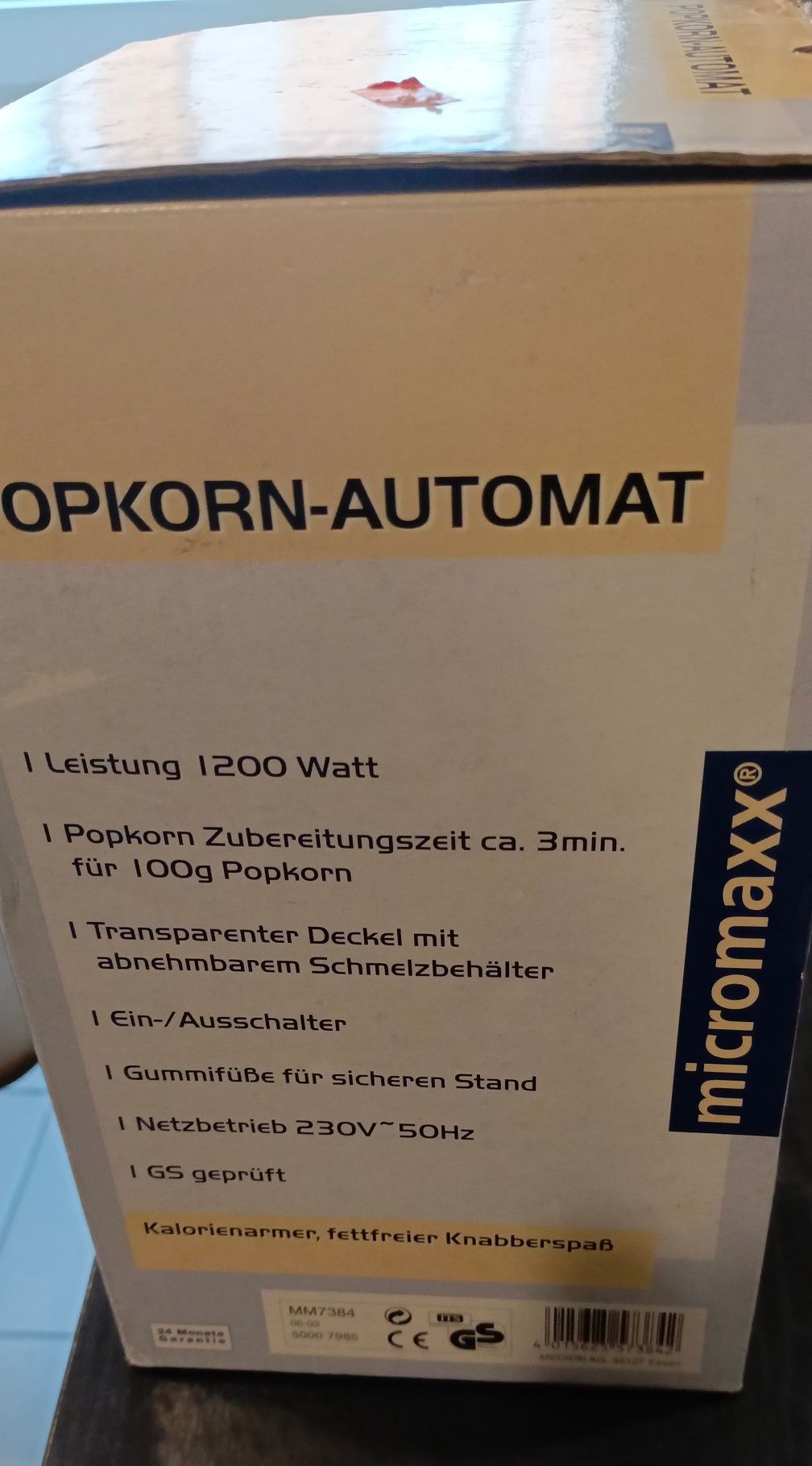 Automat do popcornu. Okazja