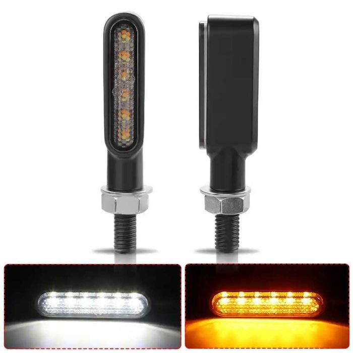 Conjunto de Piscas Dinâmicos LED com Luz de Presença - 6 LEDs