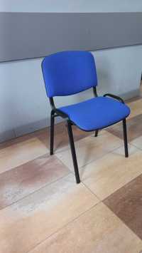 Krzesło biurowe konferencyjne niebieskie