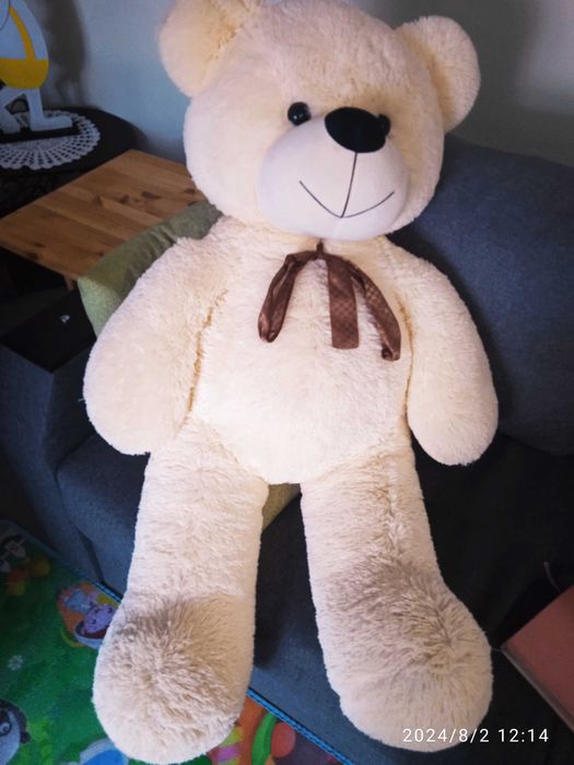 М'яка іграшка ведмедик, персикового кольору