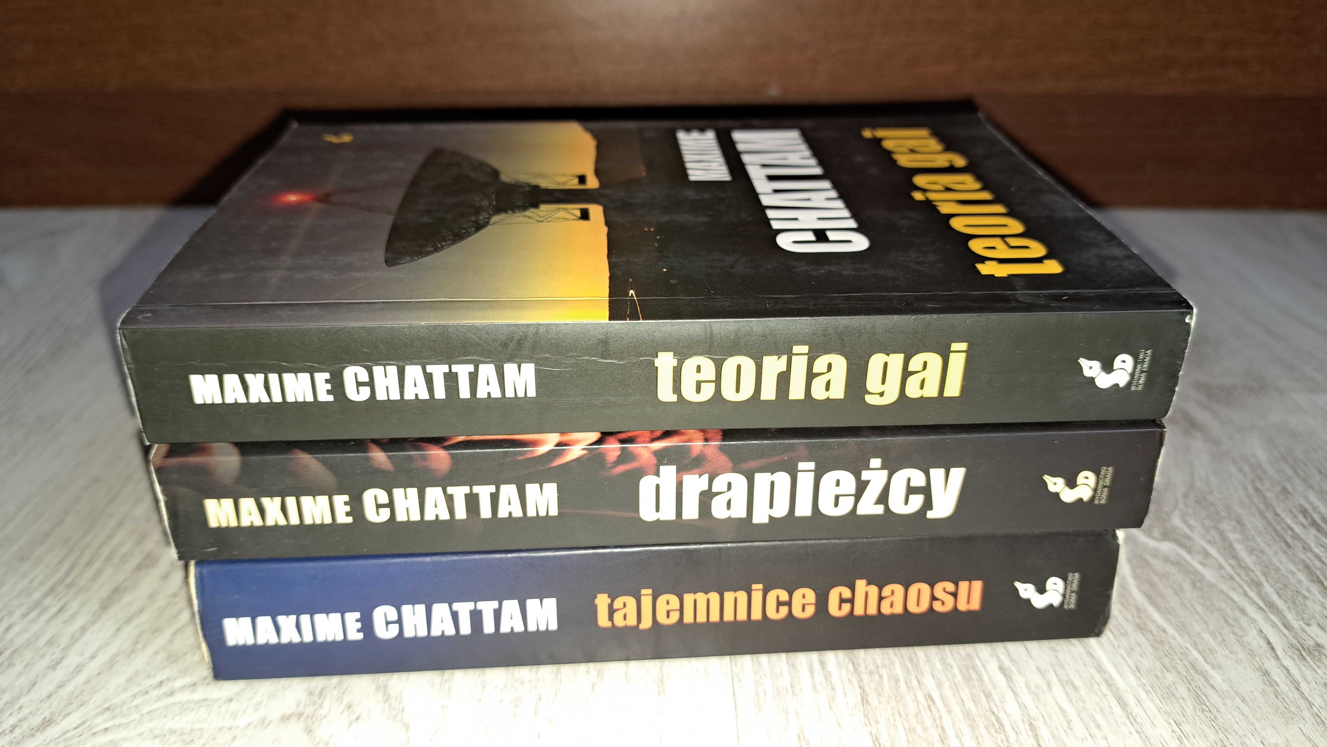3x Maxime Chattam Drapieżcy + Tajemnice chaosu + Teoria Gai