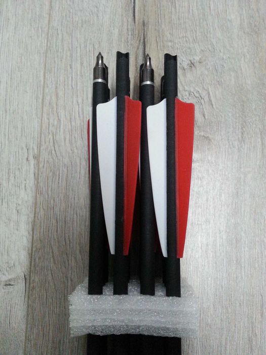 Bełt strzała kuszy 20" 53 cm wymienny grot 12 szt włókno węglowe