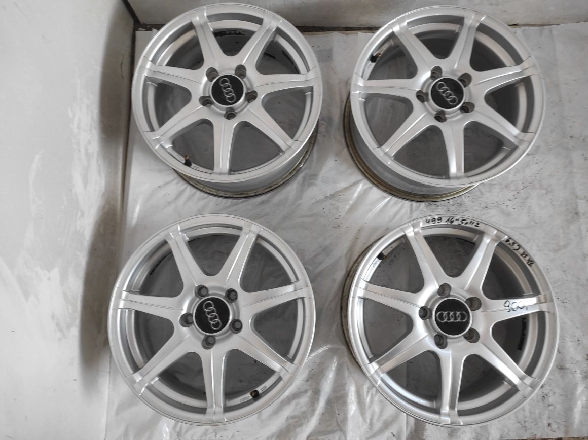 499 Felgi aluminiowe AUDI R 16 5x112 Bardzo Ładne