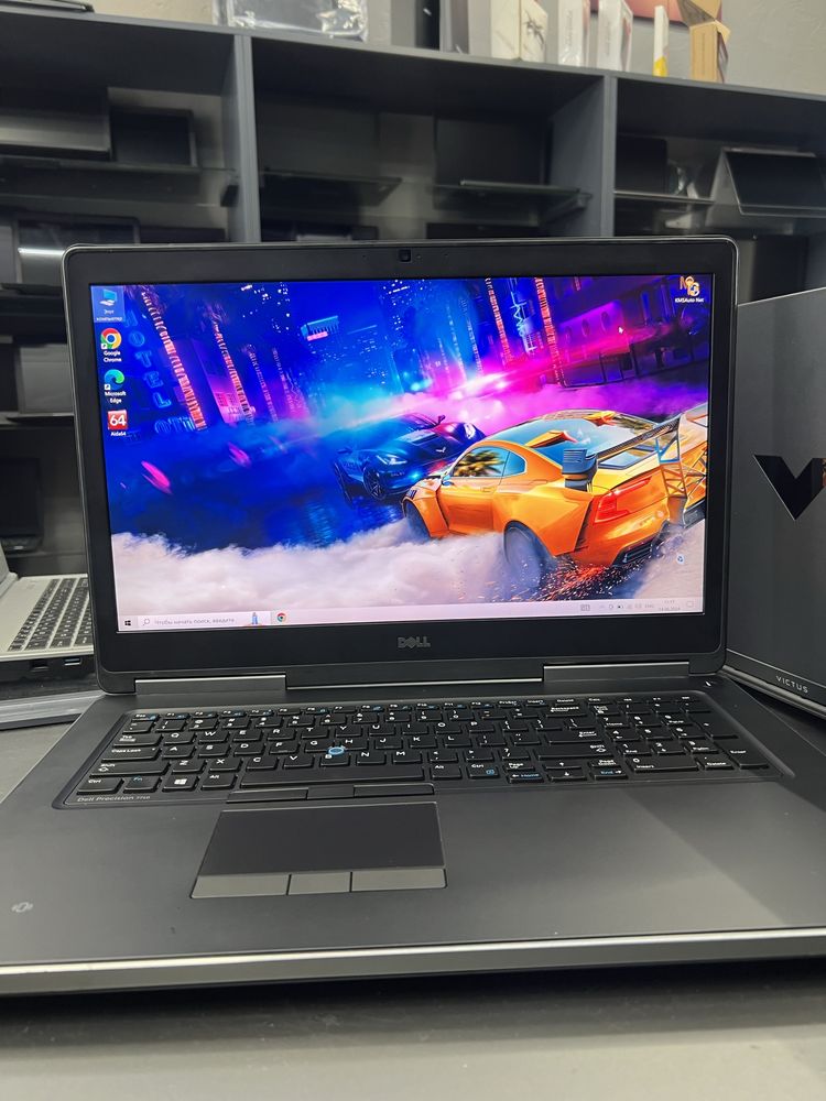 Супер мощный ноутбук с огромным экраном Dell nvidia 8gb.