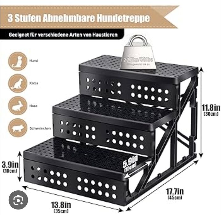 Escada de Escalada para Animais de Estimação.