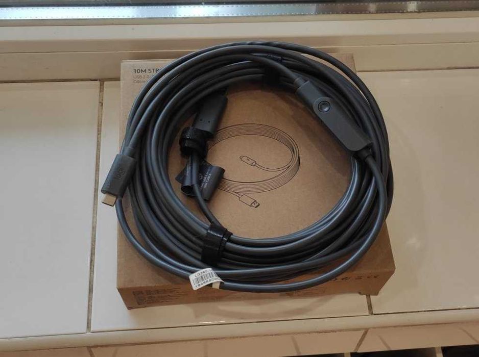 10метров Кабель USB Type-C Logitech USB 3.1 c усилителем встроеным