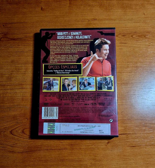 DESTRUIR DEPOIS DE LER (de Joel e Ethan Coen c/George Cloney/Brad Pitt