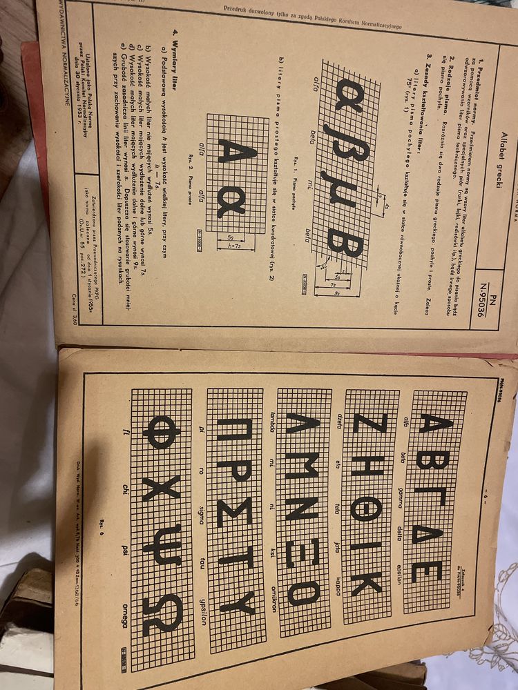 1950 wzory pism technicznych