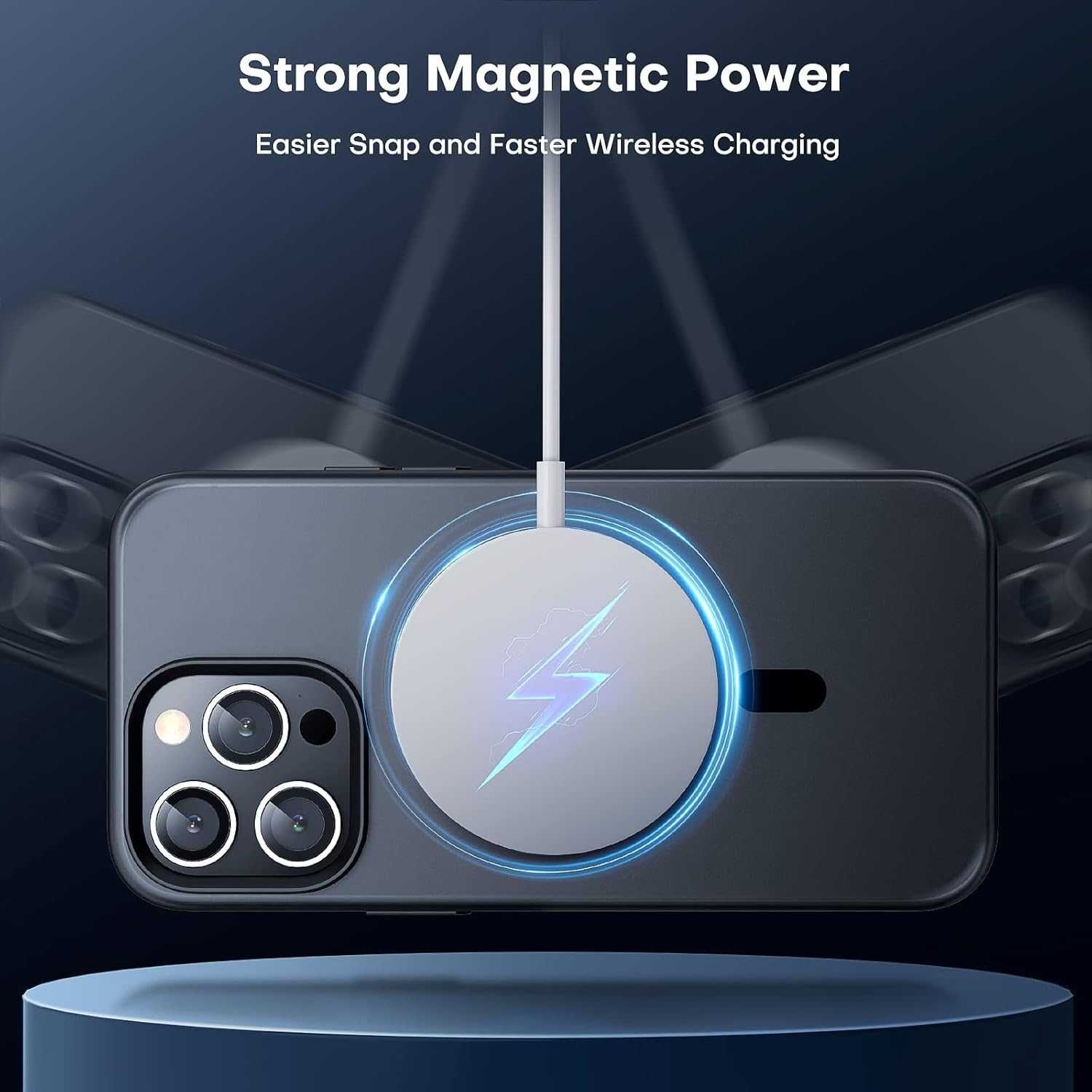 Tauri etui magsafe iPhone 14 Pro 2x Szkło aparat 2x szkło pół matowe