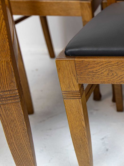 Nowe Krzesło Secesyjne Dębowe Replika Stylowe Dąb Secesja Art Nouveau