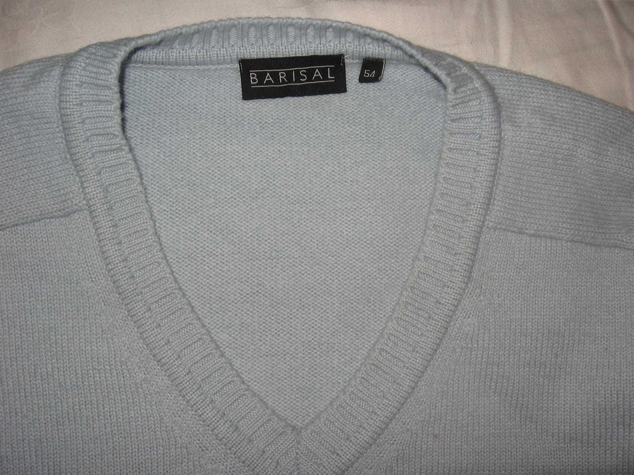 Męski sweter w serek Barisal (roz. XXL/54)