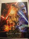 Print Star Wars autografado por Harrison Ford, Daisy Ridley e Boyega