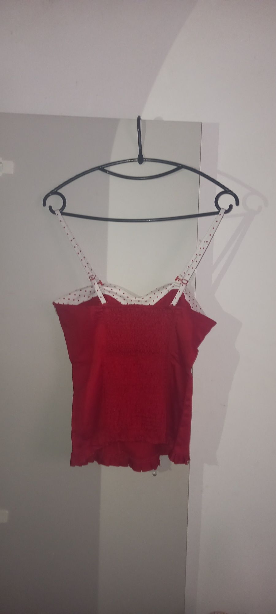 Top - Corpete Vermelho com Laço