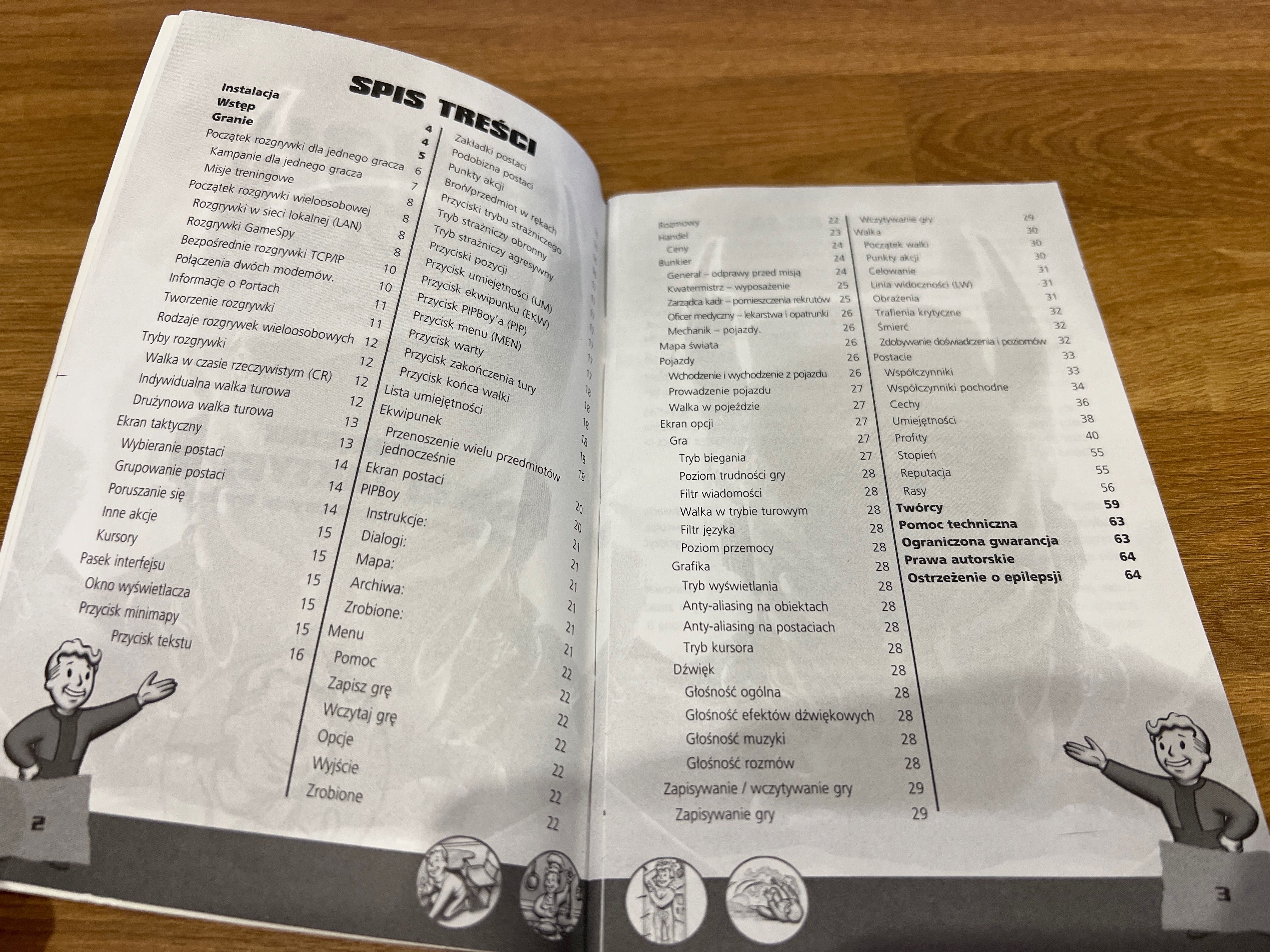 Fallout Tactics Podręczniki walki taktycznej / Instrukcja z BIG BOX