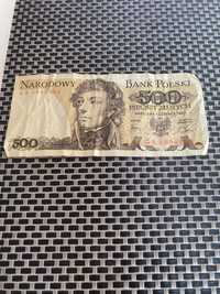 Banknoty 500 zł x 3 szt