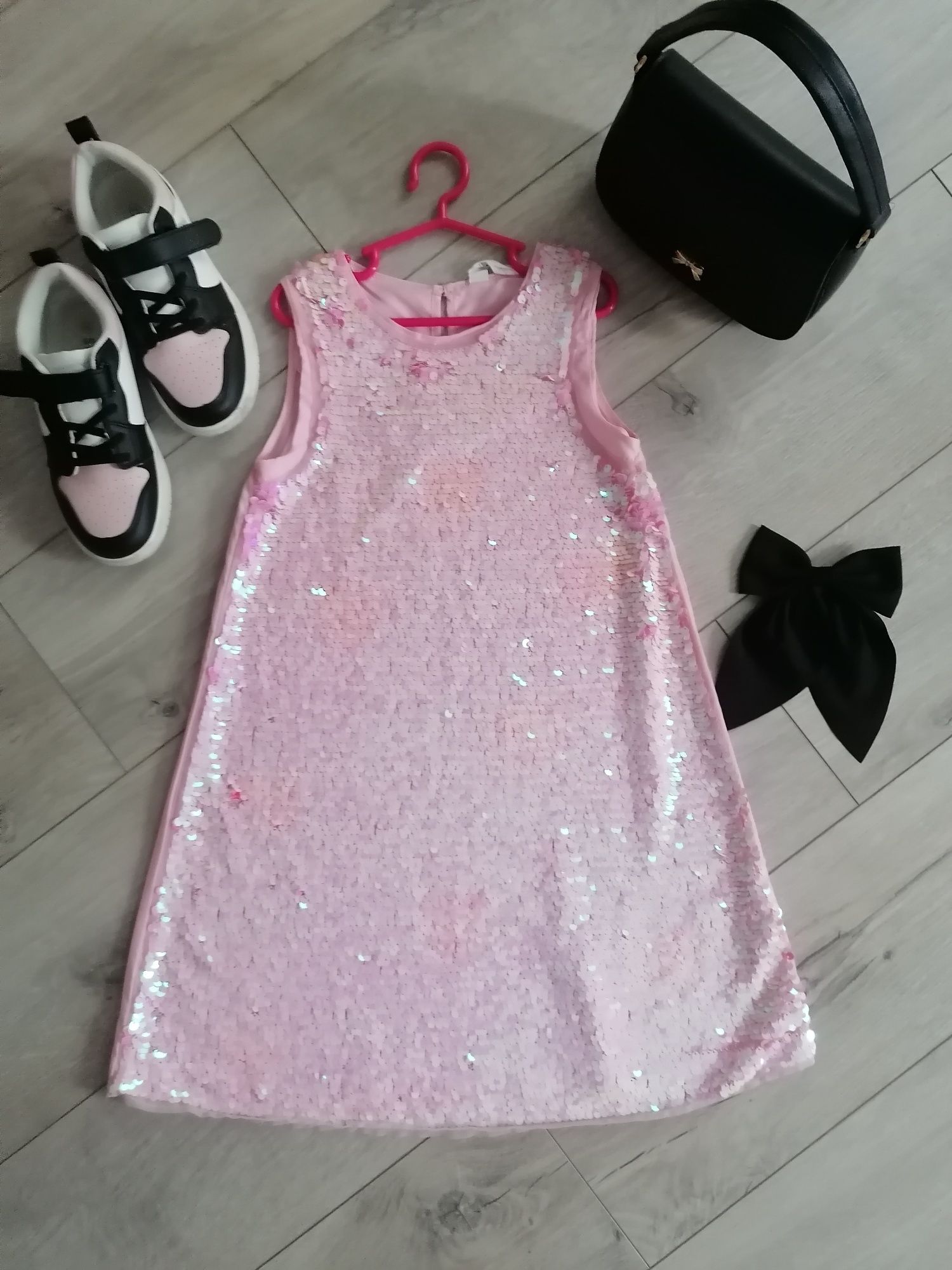 Сукня, плаття святкове в паєтки, плаття на дівчинку 8-9 років, H&M