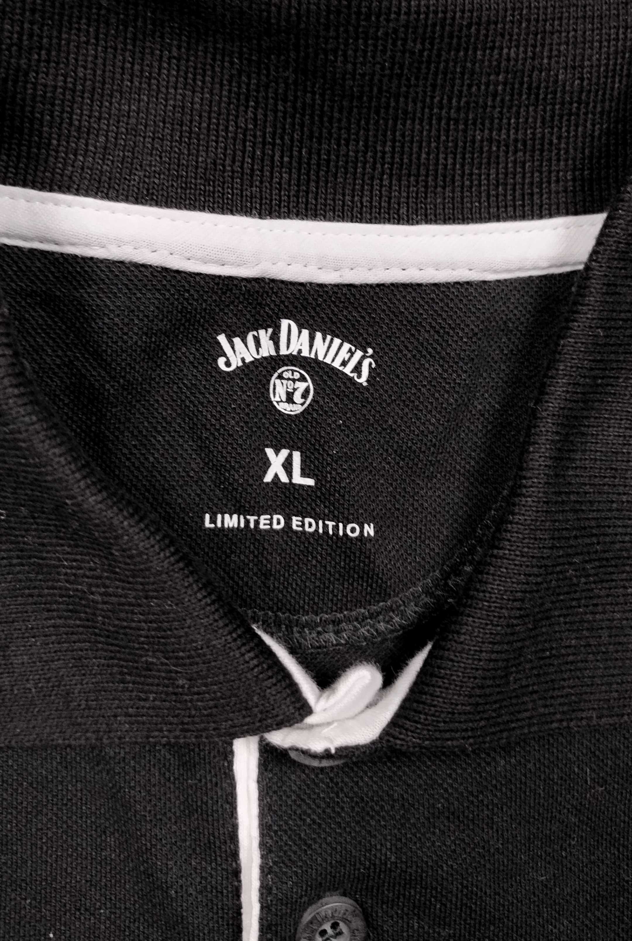 Czarna koszulka polo Jack Daniels Lynchburg Limited Edition XL