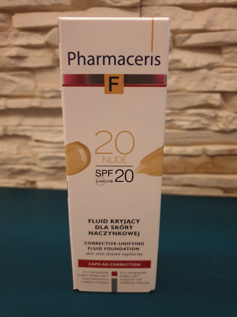 Pharmaceris F fluid kryjący dla skóry naczynkowej 20 Nude SPF 20