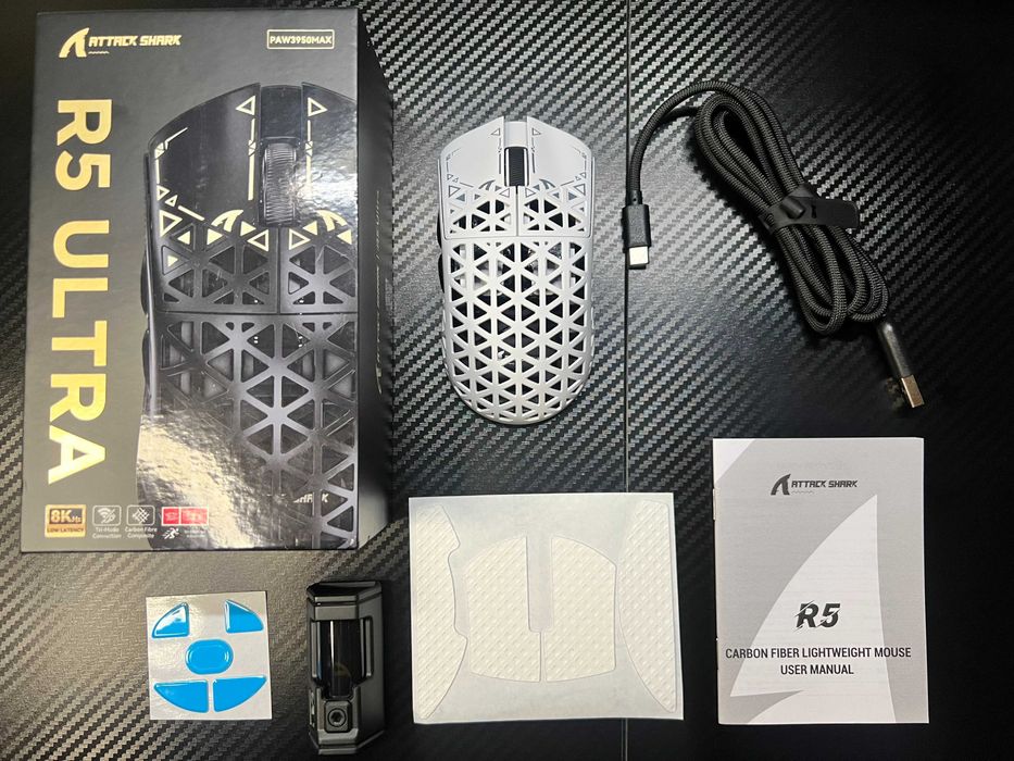 ‼️Attack Shark R5 Ultra игровая мышка из карбона‼️NEW‼️Гарантия‼️