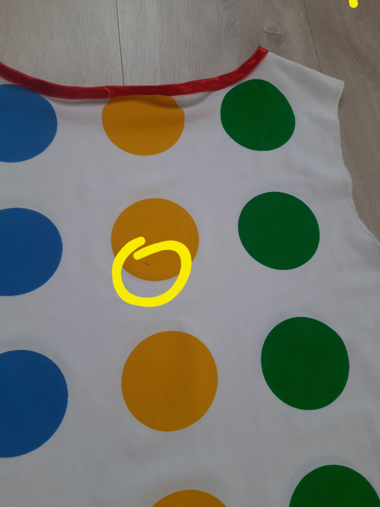 Twister sukienka strój przebranie + peruka M, 38