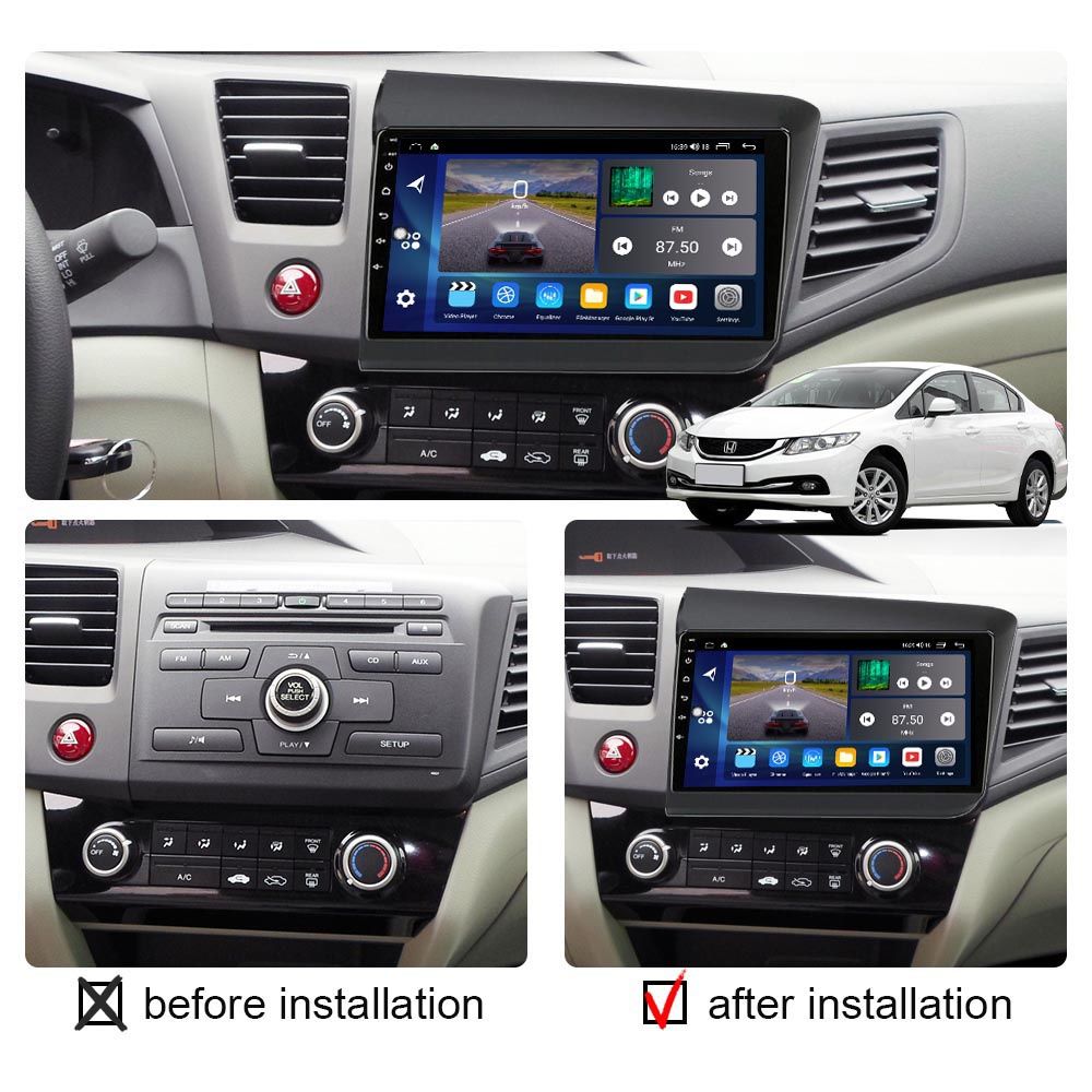Магнітола Honda Civic 4d/5d/Hybrid,CR-V 3, Hatchback, Fit,Jazz, Civic