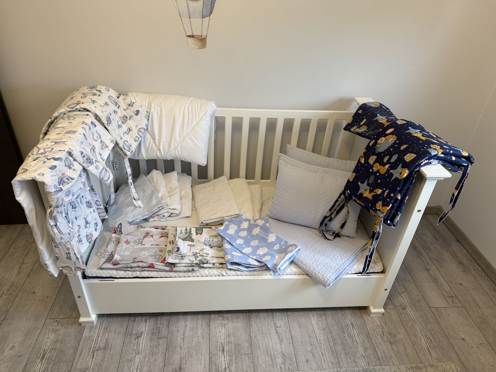 Łóżeczko, materac firmy Baby d’Oro ,dużo gratisów