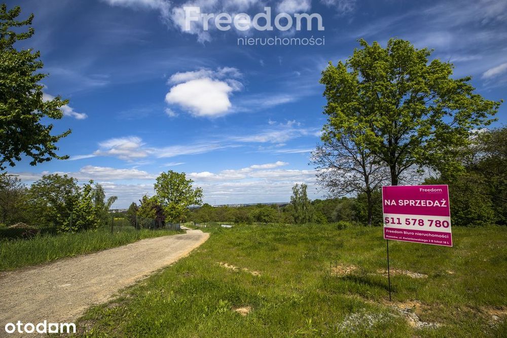 Widokowa działka pod dom jednorodzinny Rzeszów