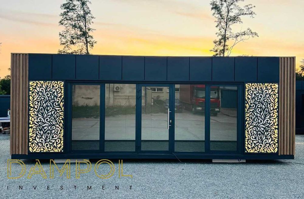 Pawilon Dampol 8x3 biuro modułowe, kosmetyka, pawilon handlowy