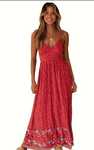 Sukienka damska boho lato M /L na ramiączkach