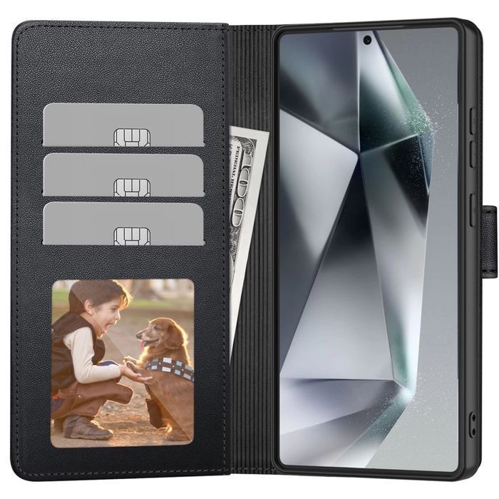 Etui Tech-Protect Wallet na Samsung Galaxy S25 - czarne