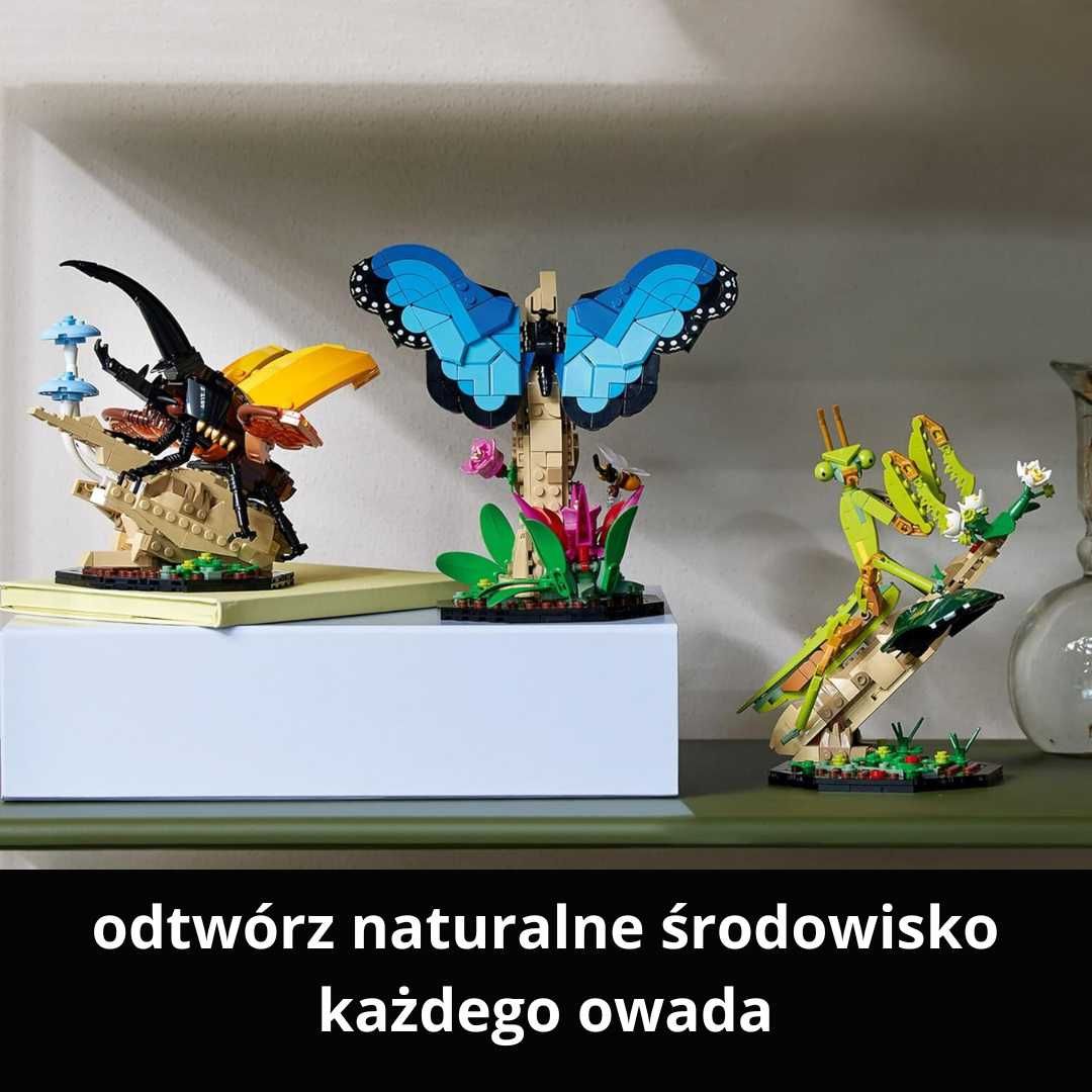 LEGO 21342 Kolekcja Owadów Motyl Modliszka Rohatyniec DARMOWA WYS 24H