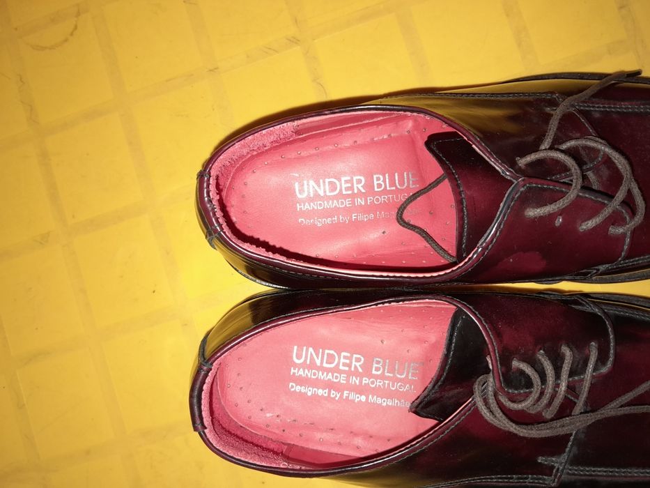 Sapatos homem under blue verniz 39