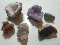 Kolekcjonerskie minerały ametyst i inne