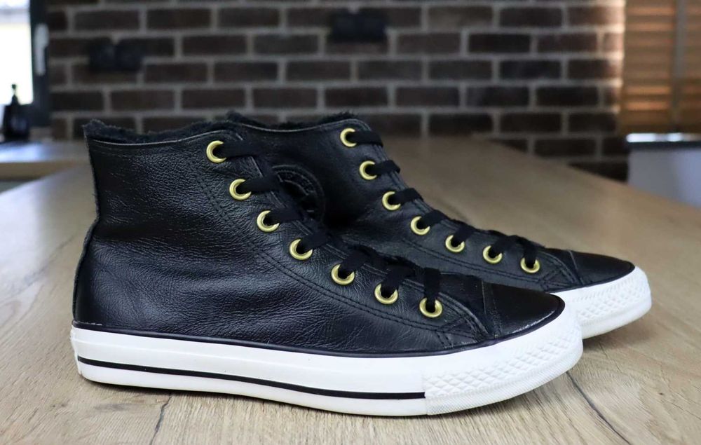 Converse Ctas Hi skórzane ocieplane trampki 39 ( 25 cm)