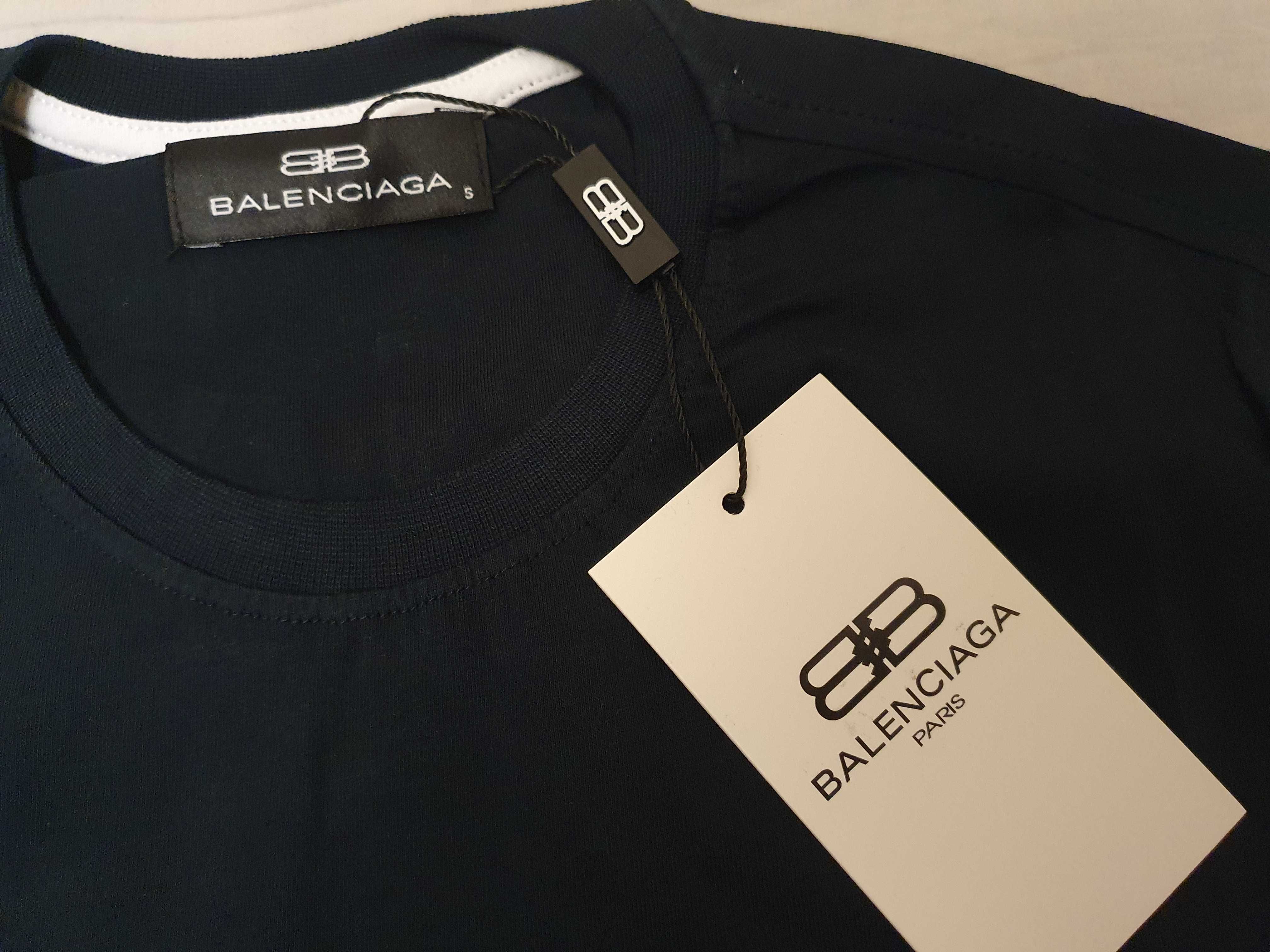 NOWA męska koszulka Balenciaga t-shirt BB M prezent