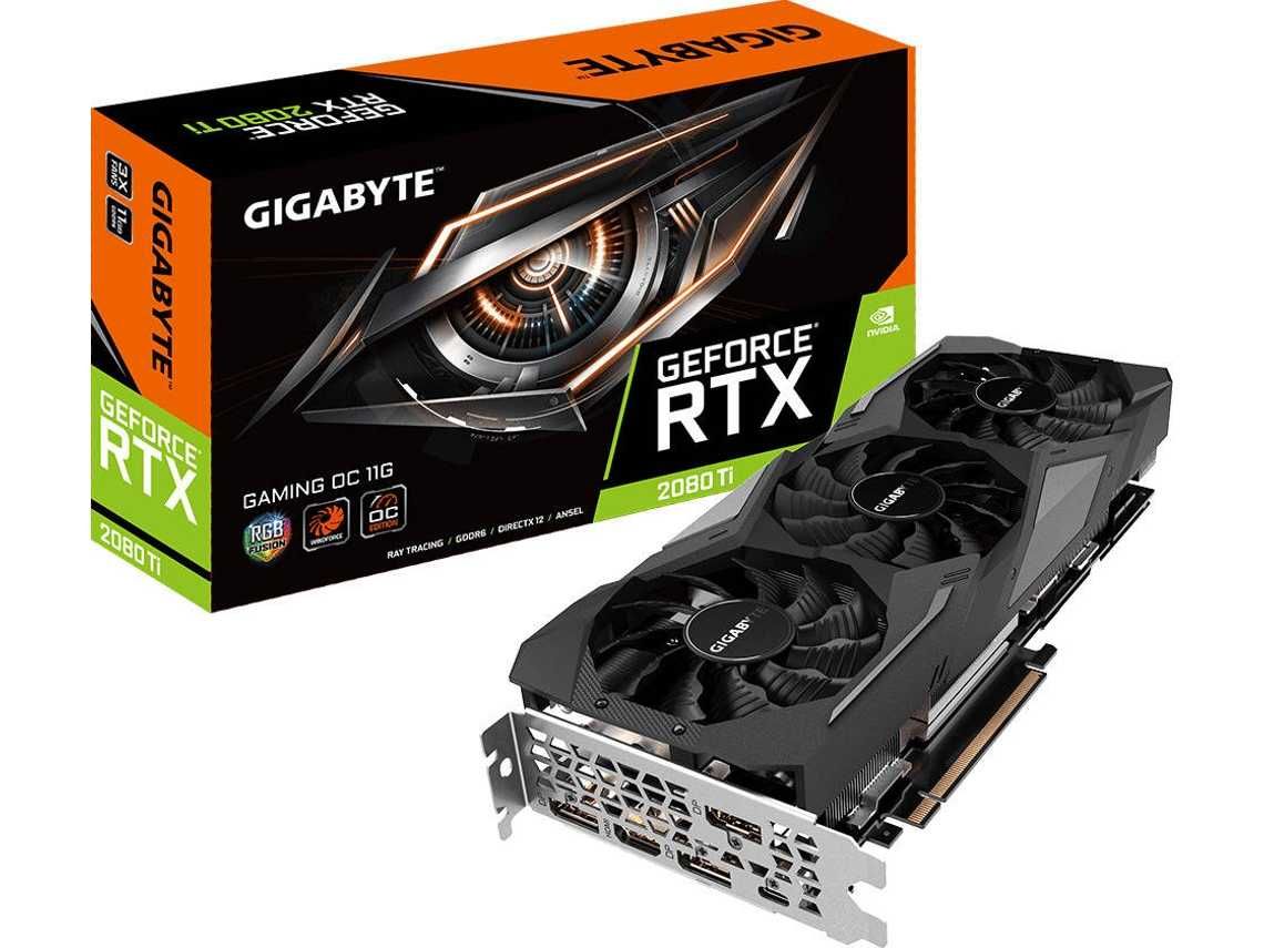 Placa Gráfica GIGABYTE RTX 2080 Ti Gaming OC (NVIDIA - 11 GB DDR6)