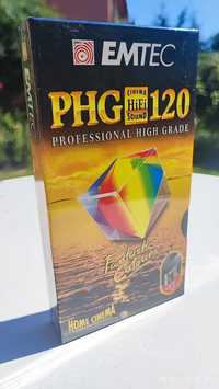 Kaseta video VHS Emtec PHG120 nowa