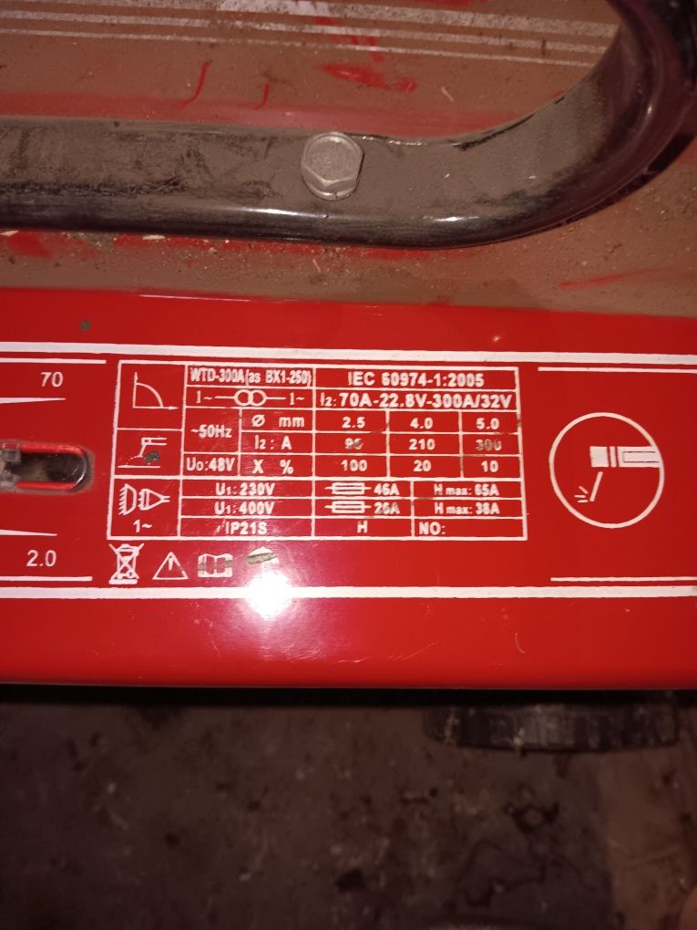 Spawarka transformatorowa kraft dele wtd 300a