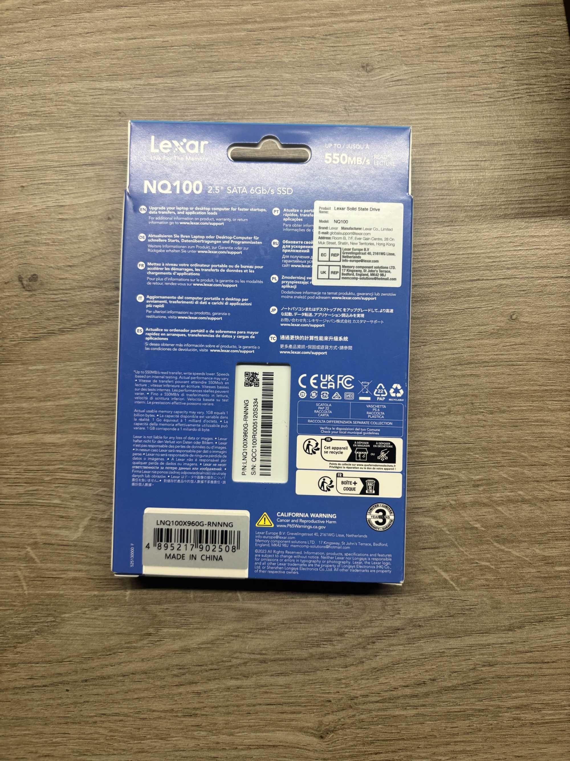 Dysk SSD zewnętrzny Lexar NQ100 960GB