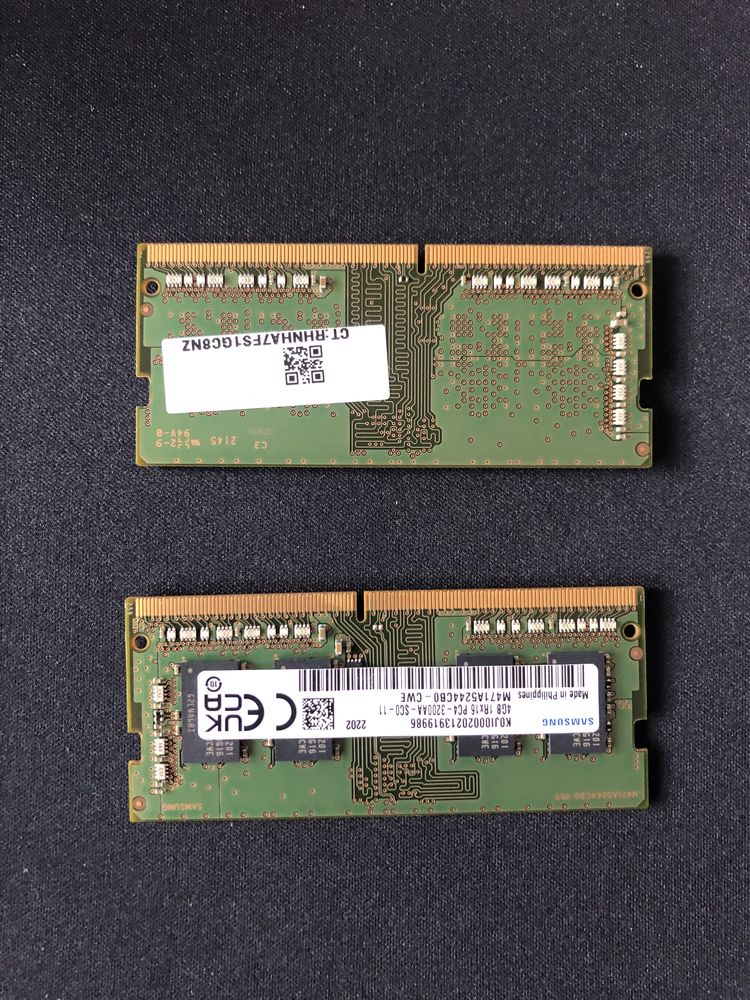 Memórias Ram SO-DIMM 8gb (2x4GB) DDR4 3200MHz SAMSUNG