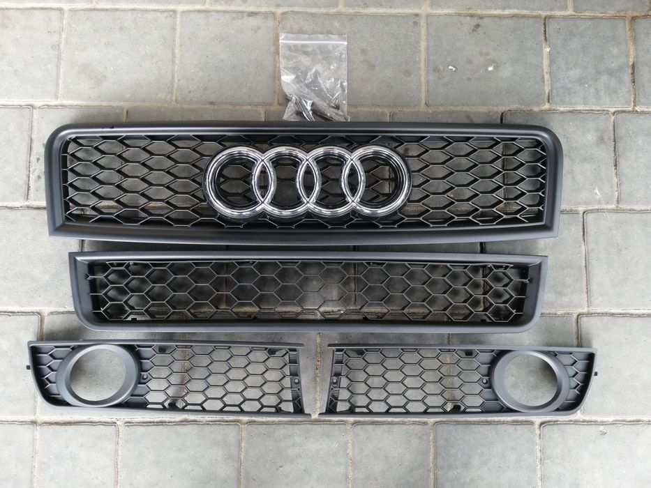 Zestaw kratek plaster miodu Audi A4 B6 nie S-Line komplet połysk mat