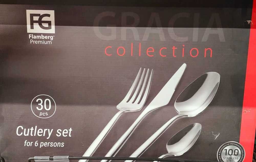 Набір столових приборів Gracia Flamberg Premium на 6 персон
