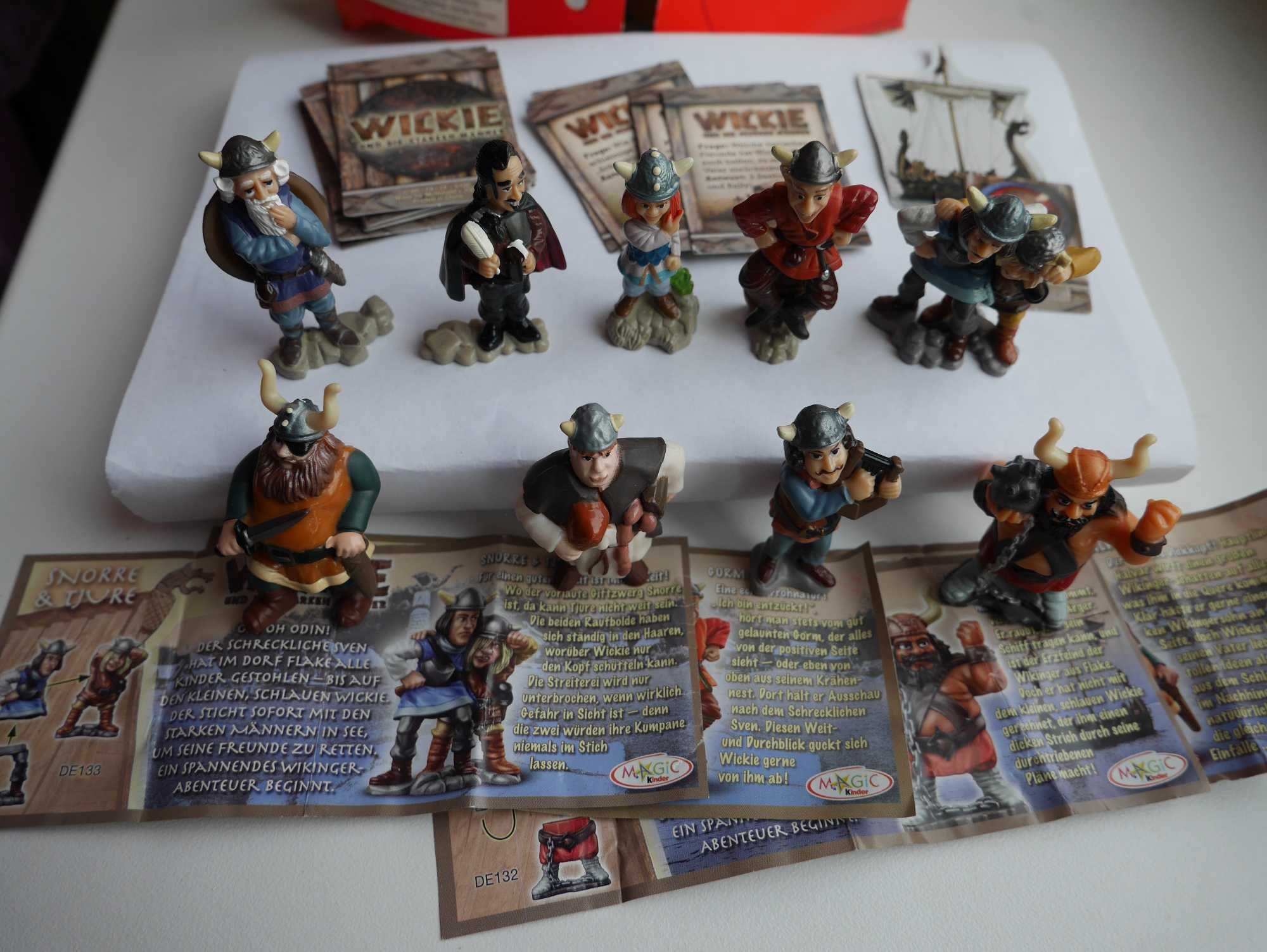 Wikie WIKING (film) KINDER Niespodzianka (2009) Komplet + Karteczki