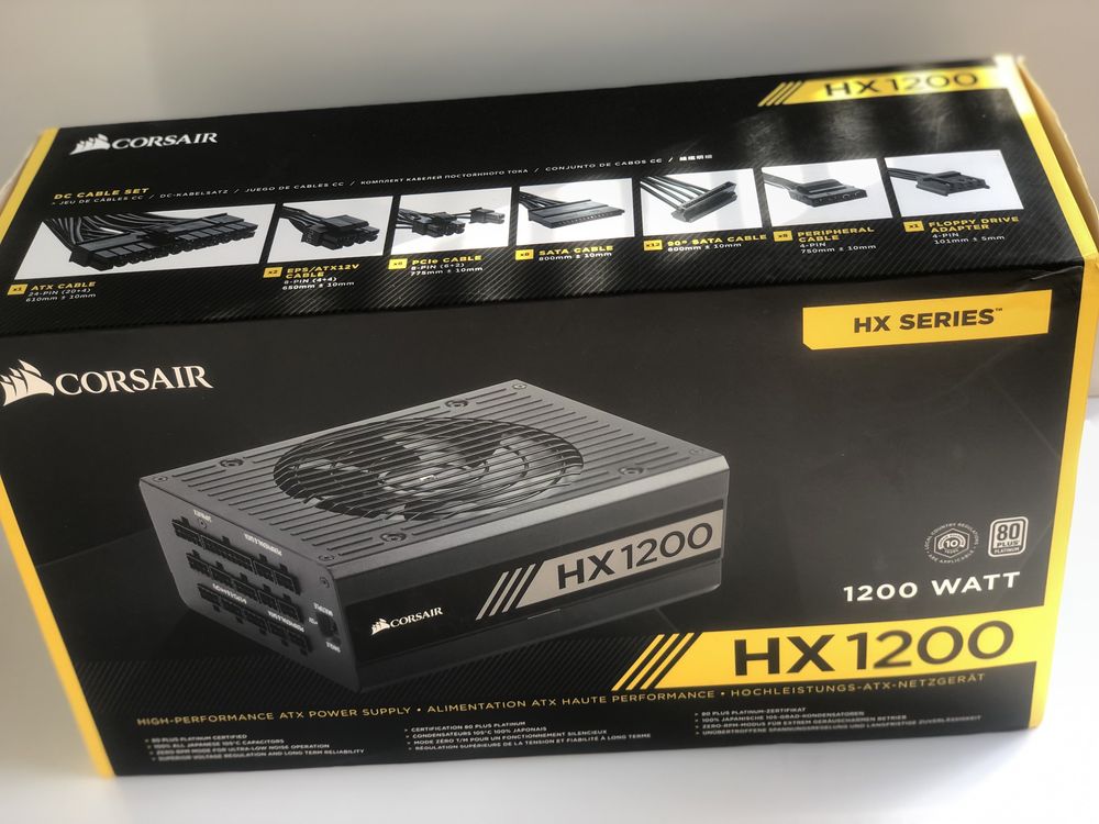 Новий Блок живлення Corsair HX1200 (CP-9020140-EU)