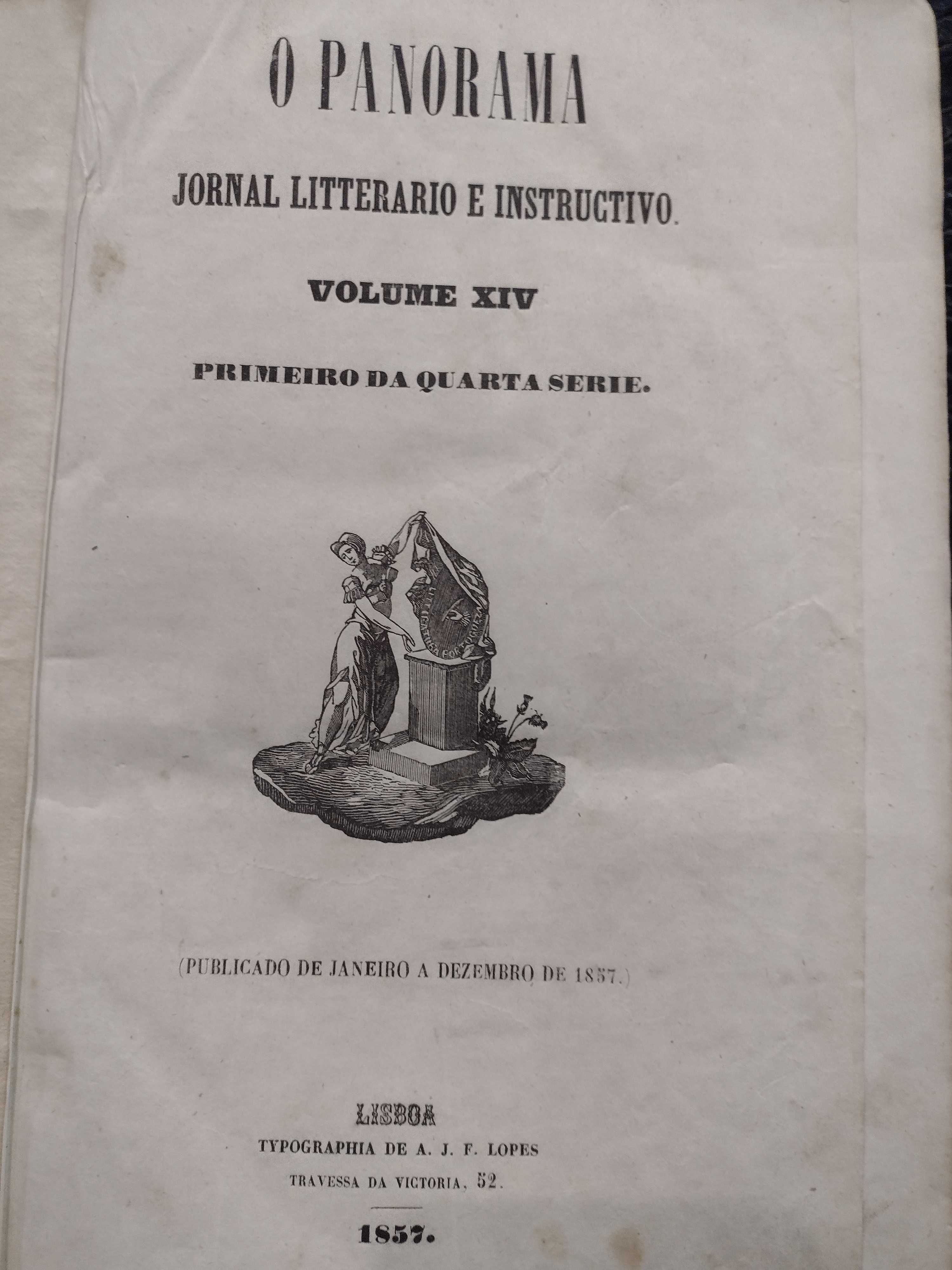 O Panorama Jornal Litterario e Instructivo 1857 Vol XIV