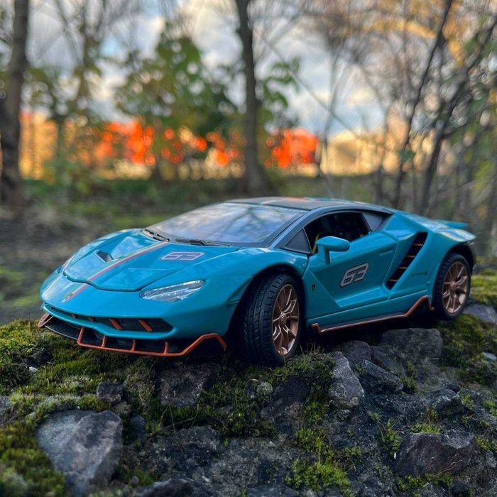 Металева Колекційна модель 1:24 Lamborghini  з підсвіткою фар, звуком